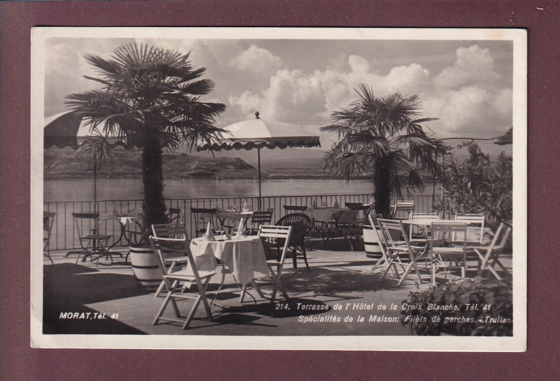 MORAT / MURTEN - Hôtel de la Croix-Blanche - 1932