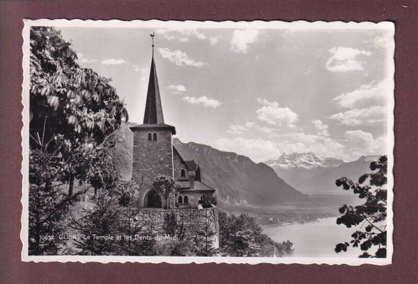 GLION - Temple - Dents du Midi - 1944