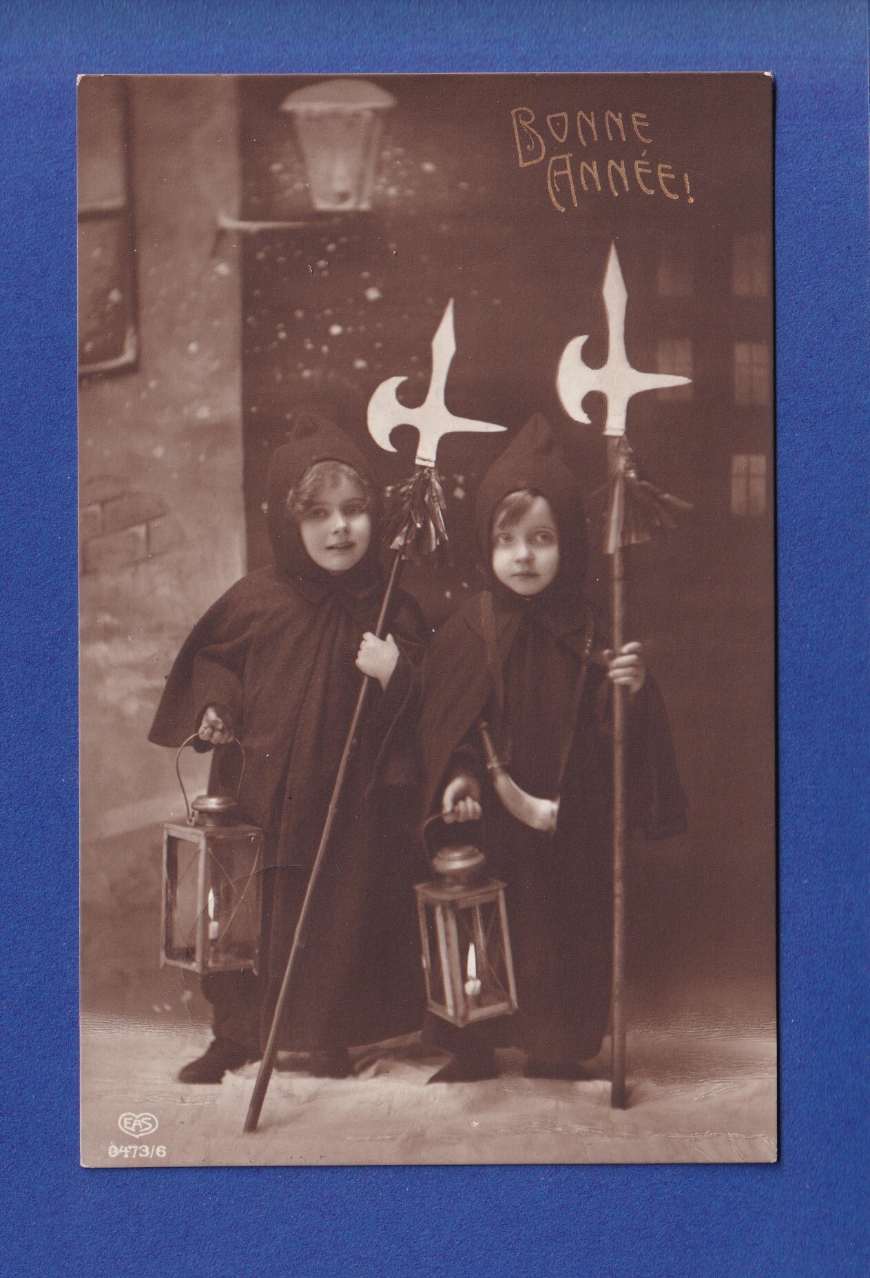 NOUVEL AN - Enfants - Lanternes - 1917