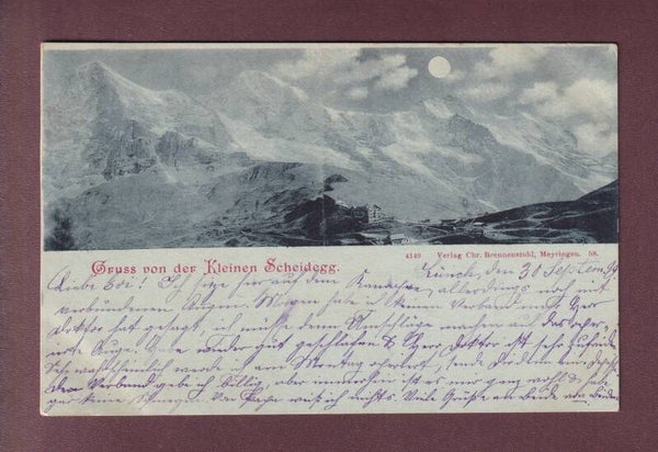 KLEINE SCHEIDEGG - Mondschein - 1899