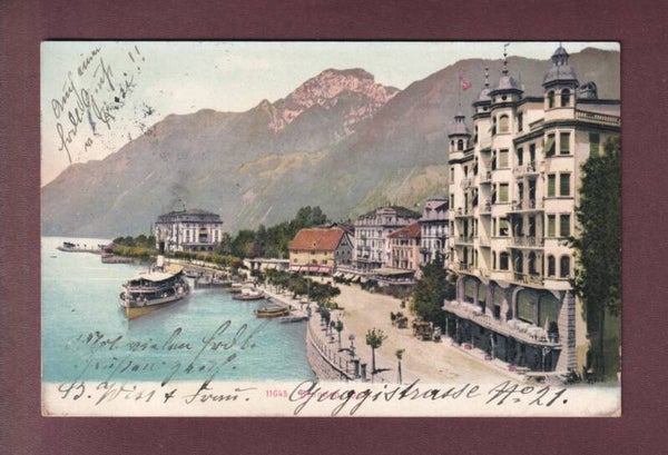 BRUNNEN - Quai - Schiff - 1915