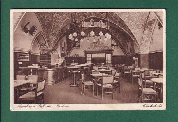 BERLIN - Münchener Hofbräu - Trinkstube - 1934 // Falte //