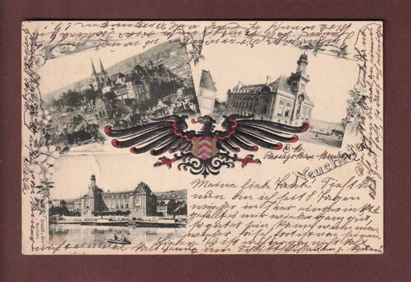 NEUCHÂTEL - Multivues - 1902 // déchirure //