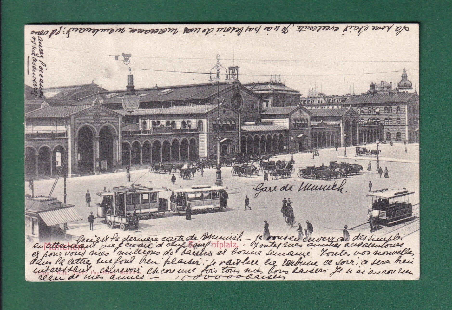 MÜNCHEN - Bahnhofplatz - Tram - 1906