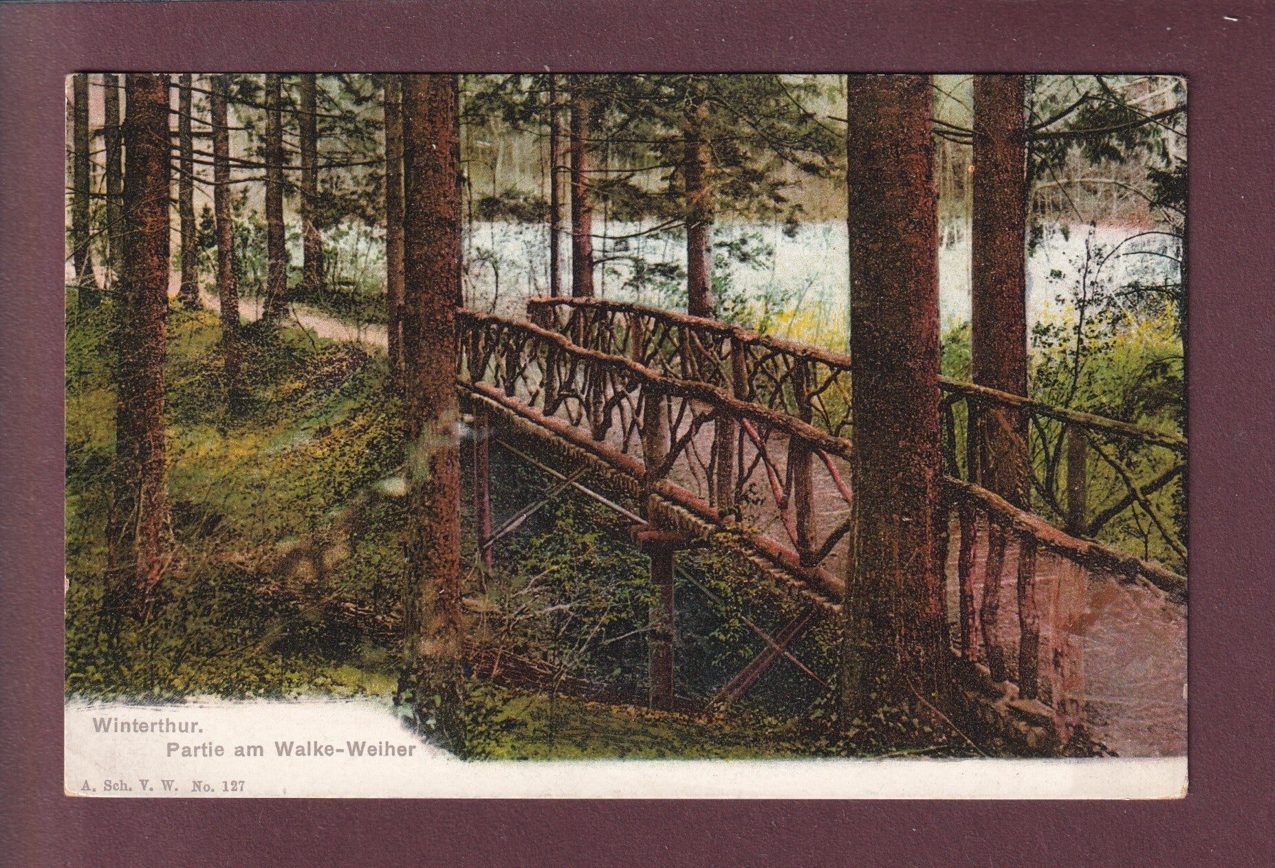 WINTERTHUR - Partie am Walke-Weiher - 1907