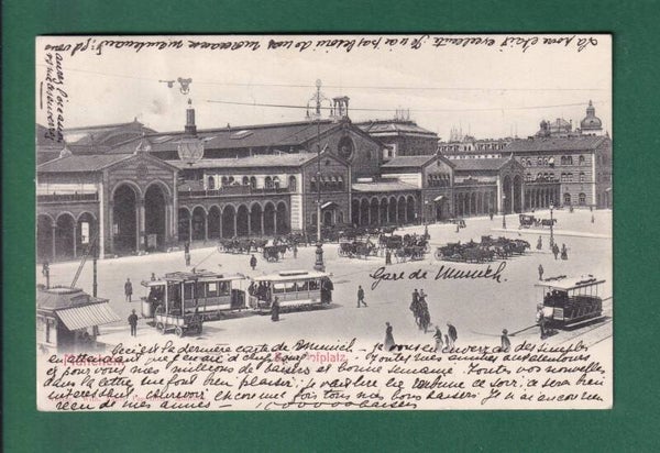 MÜNCHEN - Bahnhofplatz - Tram - 1906