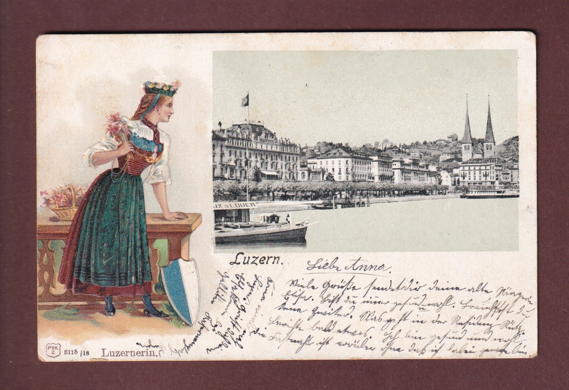 LUZERN - Luzernerin - 1903 Präge