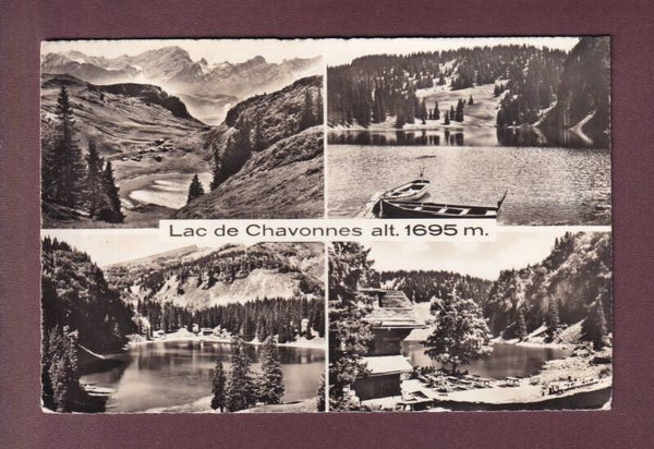 LAC DES CHAVONNES - 4 images - 1961 par avion