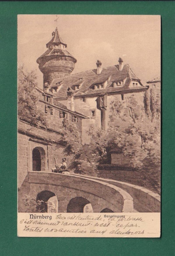 NÜRNBERG - Burgeingang - 1906