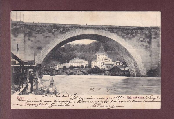 BERN - Nydeckbrücke - Fischer - 1903