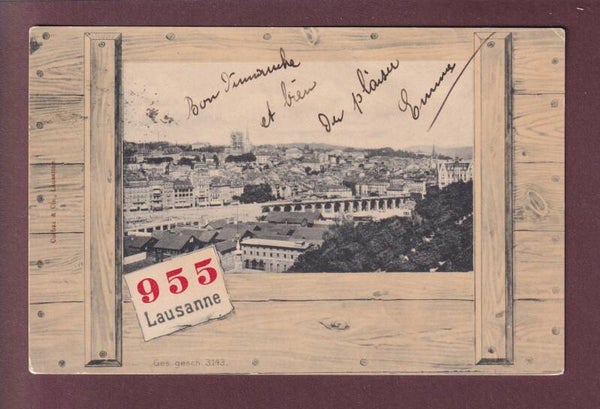 LAUSANNE - Grand Pont - 1902