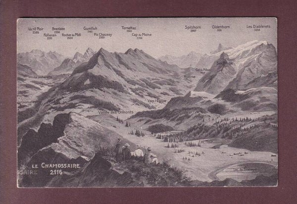 LE CHAMOSSAIRE et environs - Vol d'oiseau // pli d'angle //