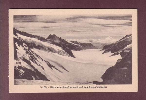 Blick vom JUNGFRAUJOCH auf Aletschgletscher