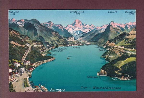 BRUNNEN und Umgebung - Vogelschau