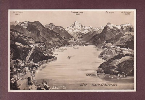 BRUNNEN und Umgebung - Vogelschau