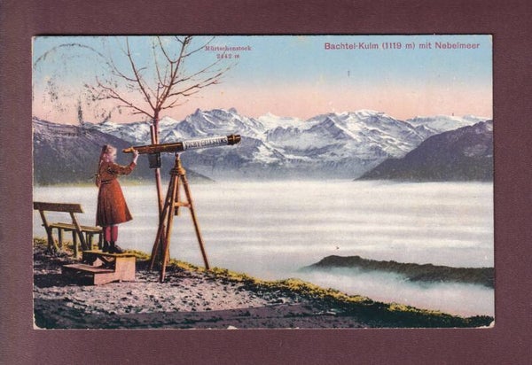 BACHTEL-KULM - Mädchen - Nebelmeer - 1915