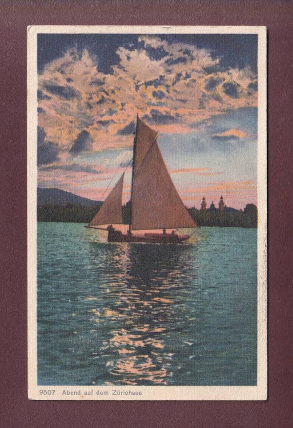 ZÜRICHSEE - Segelschiff - 1929