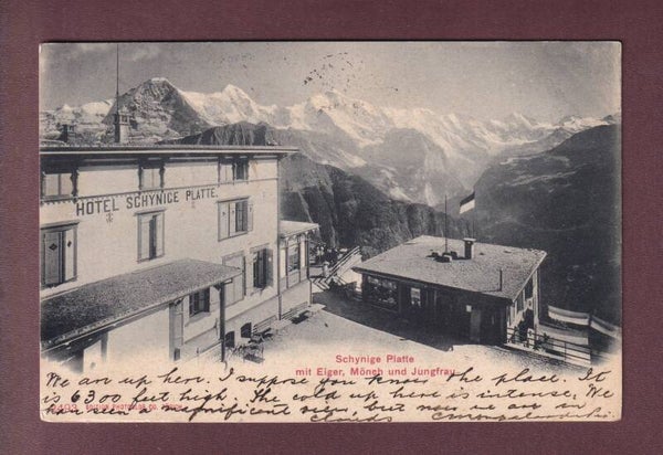 SCHYNIGE PLATTE - Hotel - 1903