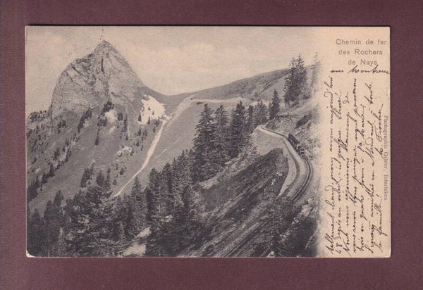 Chemin de fer des Rochers de Naye - Dent de JAMAN - 1901