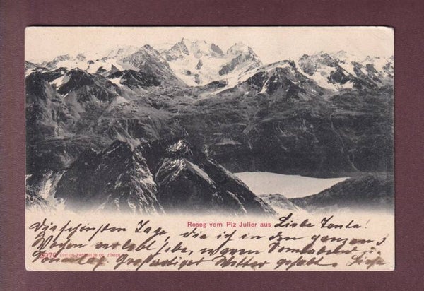 ROSEG vom Piz Julier aus - 1903