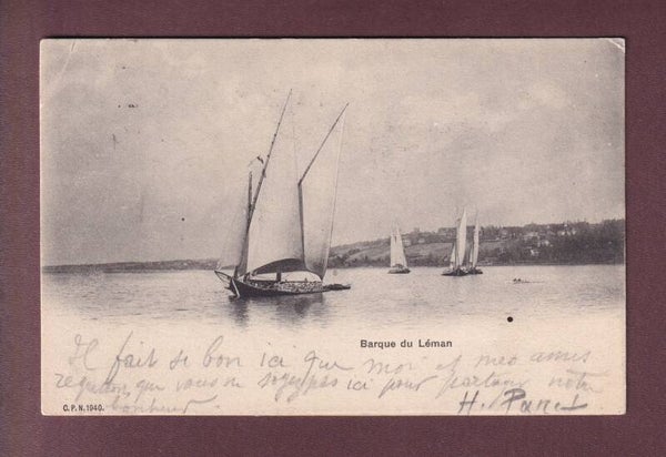 BARQUE DU LEMAN - 1905