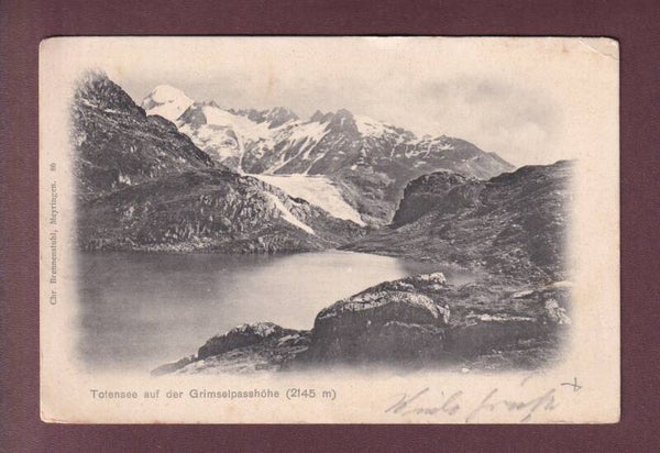 GRIMSEL-PASSHÖHE - Totensee - 1901 // Eckbug //