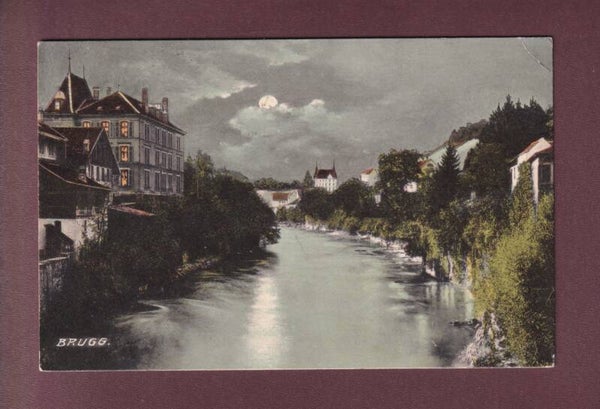 BRUGG - Mondschein - 1907 // Eckbug //