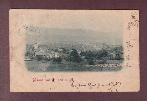 Gruss aus BÜREN an der Aare - 1900