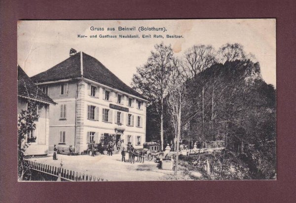 Gruss aus BEINWIL - Gasthaus Neuhäusli - 1909 // Eckbug //
