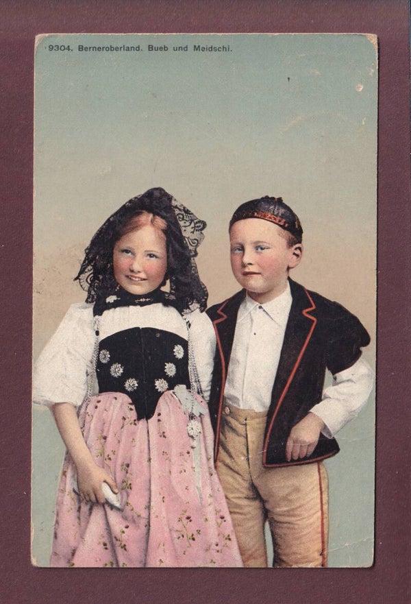 BERN - Tracht - Bueb und Meidschi - 1908