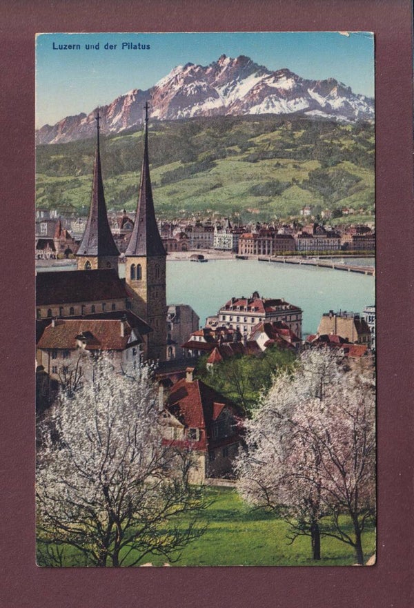 LUZERN - Hofkirche - Pilatus - 1922