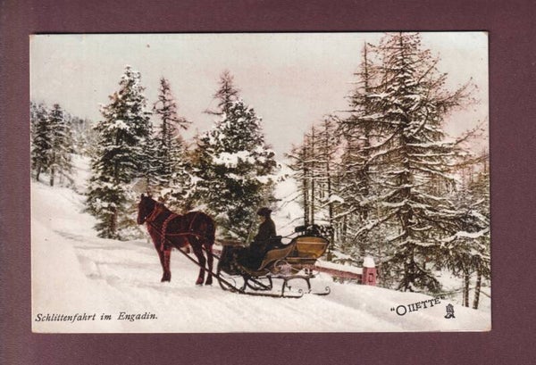 Schlittenfahrt in ENGADIN - Oilette // minim Riss //