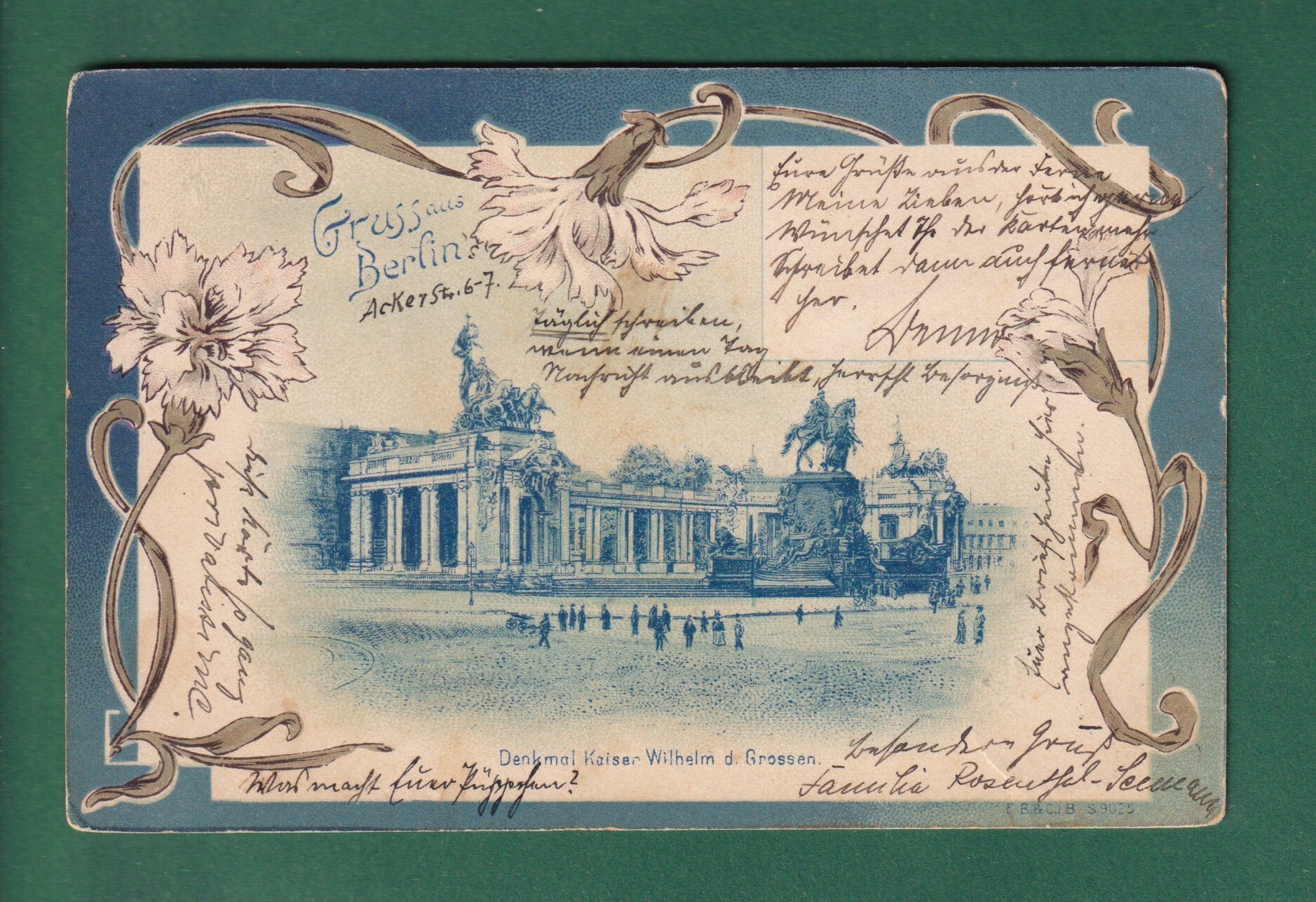 BERLIN - Denkmal Kaiser Wilhelm - 1899