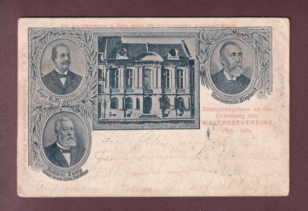 BERN - Gründung des Weltpostvereins - 1900 UPU 77c