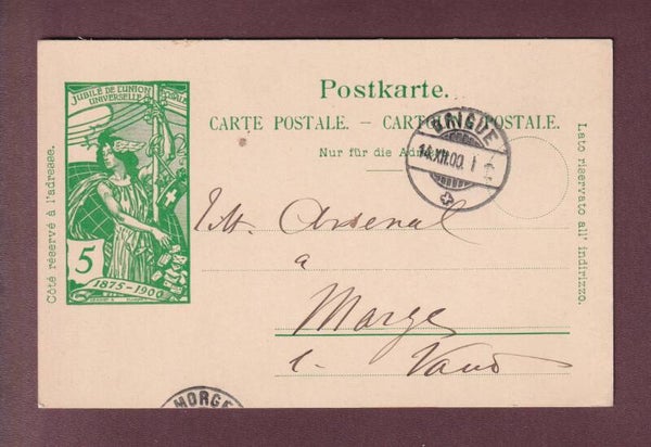 CARTE POSTALE PRE-AFFRANCHIE UPU - 1900