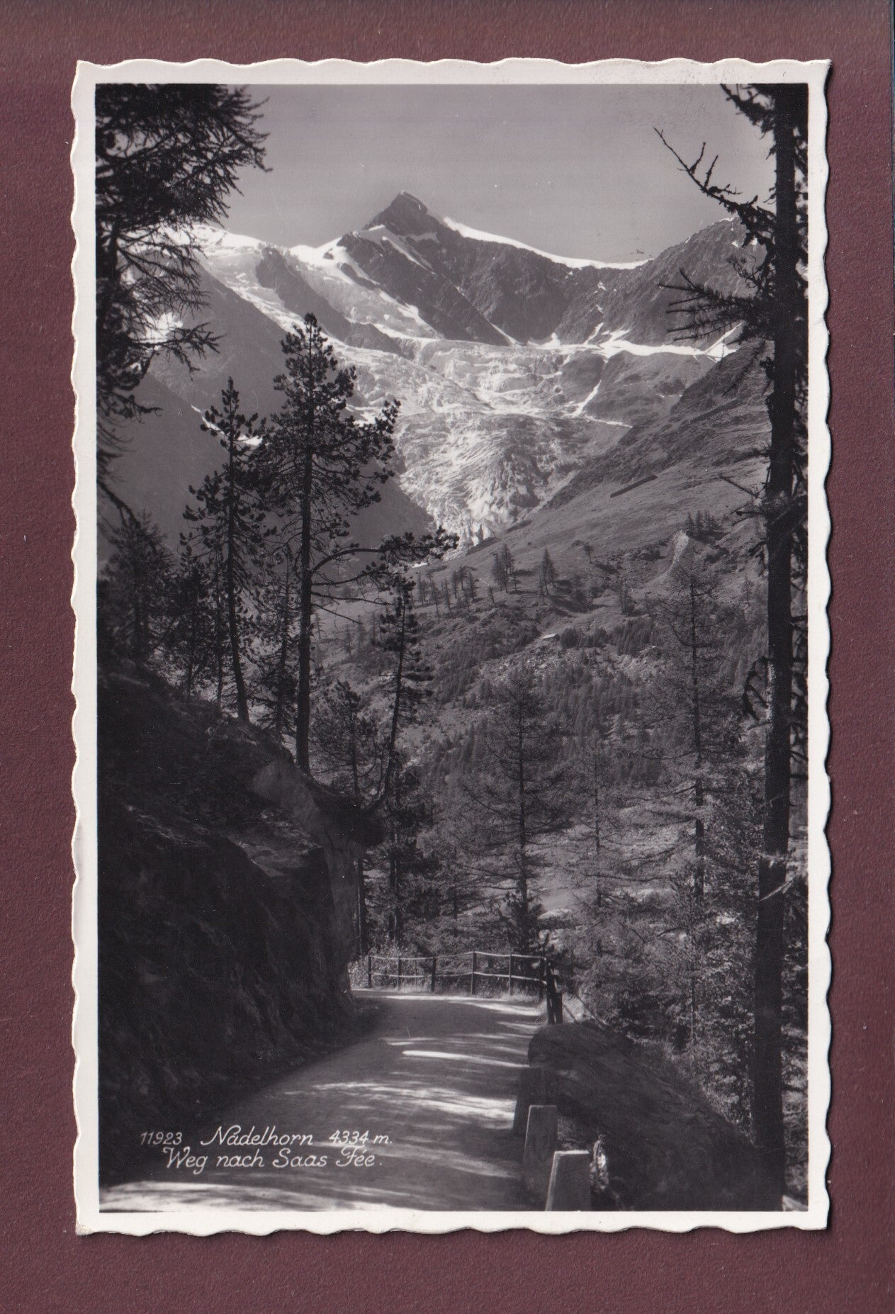 Weg nach SAAS-FEE - Nadelhorn - 1951