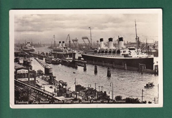 HAMBURG - Cap Arcona und Monte Pascoal vor der Reise - 1935