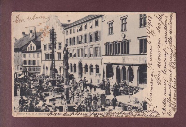 BIENNE - Marché au Bourg - 1903