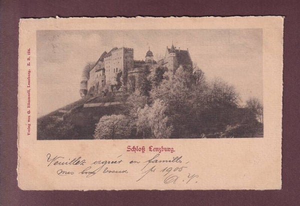 SCHLOSS LENZBURG - 1904