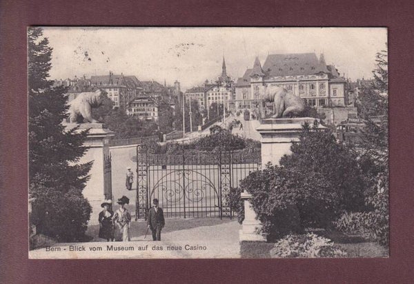 BERN - Blick vom Museum auf neue Casino - 1909