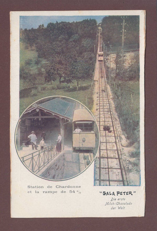 CHARDONNE - Funiculaire - Gala Peter // pli d'angle //