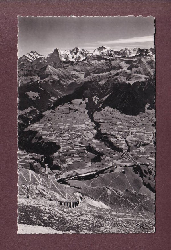 NIESEN-BAHN - Blick auf Mülenen und Reichenbach