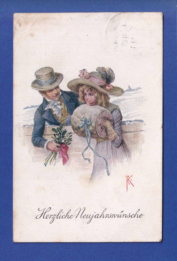 NEUJAHR - Ehepaar - 1919