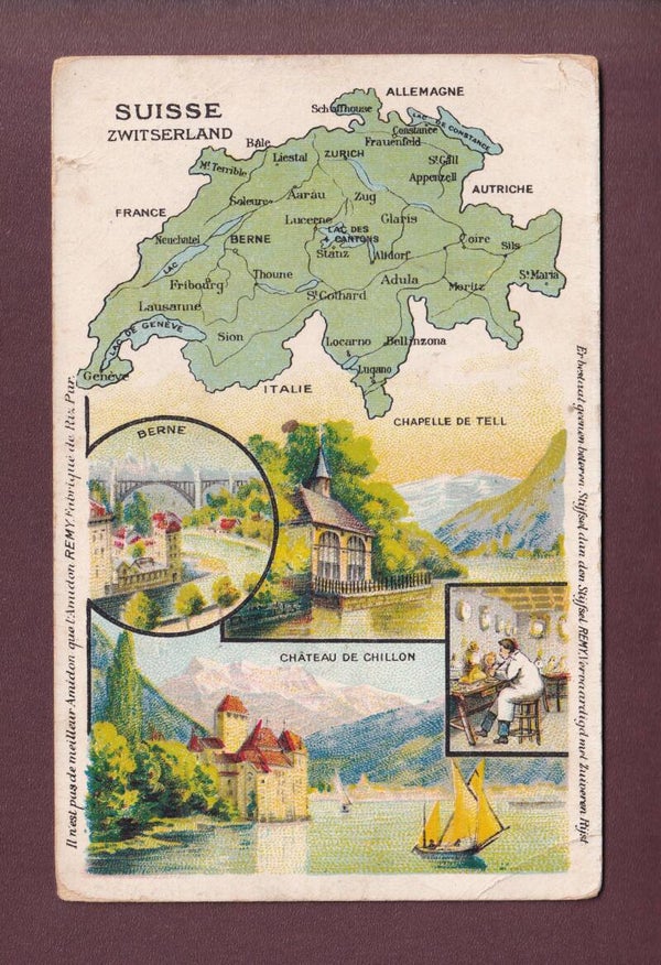 SCHWEIZ / SUISSE - Pub Amidon Remy // pli d'angle //