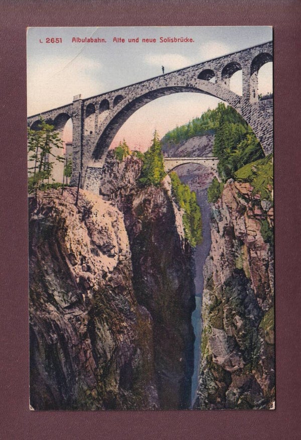 Albulabahn - Alte und neue SOLISBRÜCKE