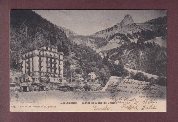 LES AVANTS - Hôtel et Dent de Jaman - 1903