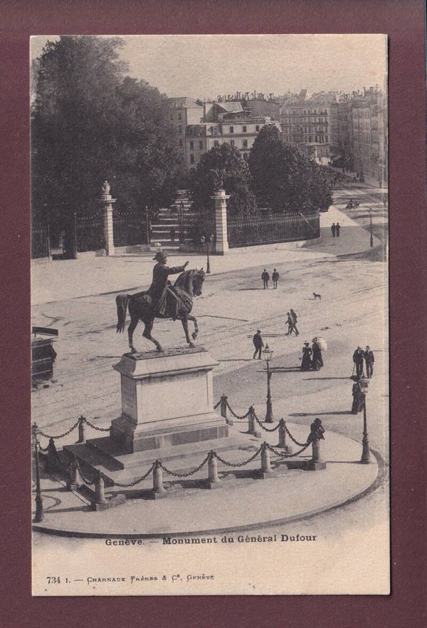 GENEVE - Monument Général Dufour