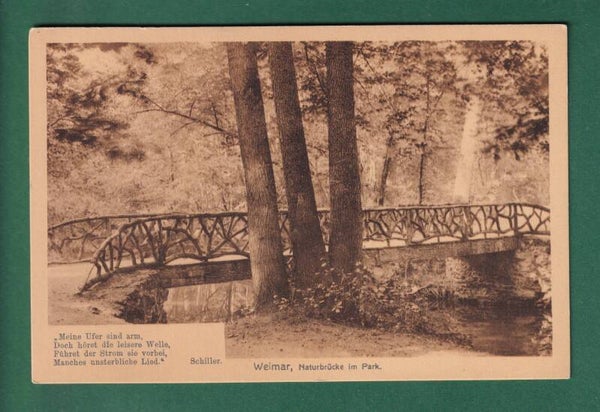 WEIMAR - Naturbrücke im Park