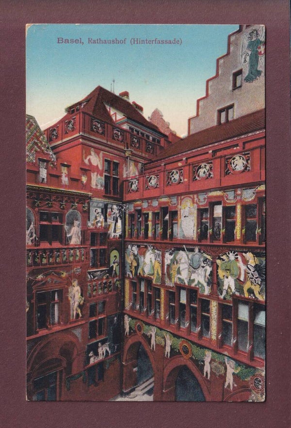 BASEL - Rathaushof - Hinterfassade
