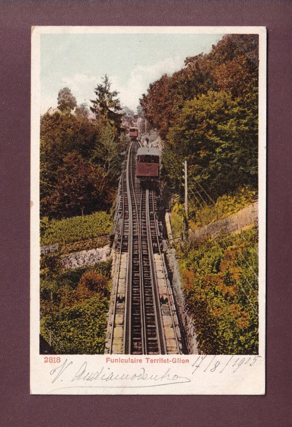 Funiculaire TERRITET-GLION - 1905